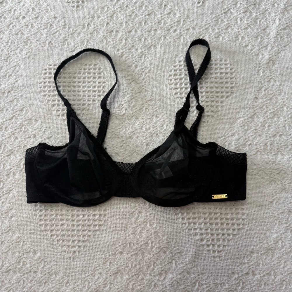 Gossard Black Sheer Bra (32B)